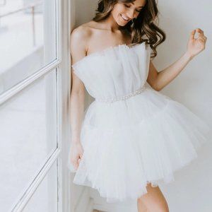 Millie Mini Gown - Light Ivory